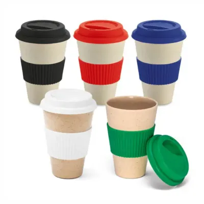 Copo para Viagem com Tampa e Banda de Silicone 1