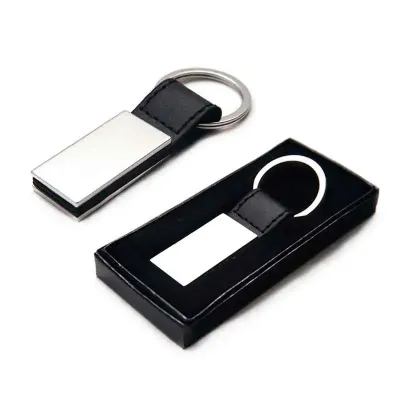 Chaveiro de Couro Metal 1