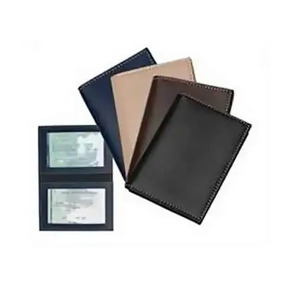 Porta Documentos em material sintético com 2 visores. Dimensões 92X128mm Cor Preta