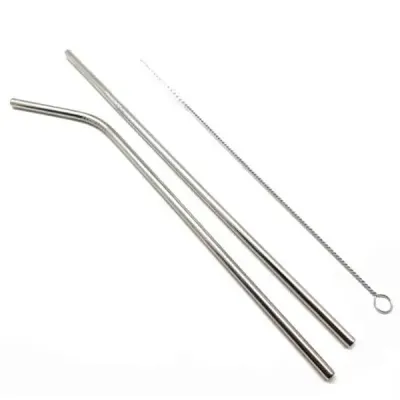 Kit canudo ecológico inox com 3 peças