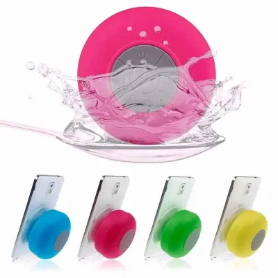 Caixinha de som portatil bluetooth a prova de água para hora do banho e hora do lazer