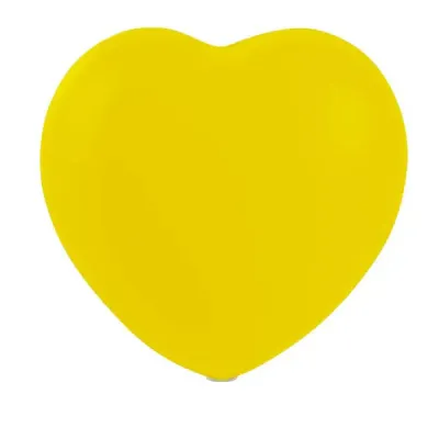 Bolinha anti-stress no formato de coração amarelo