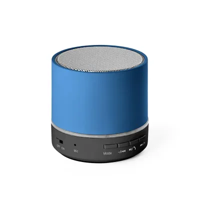 caixa de som bluetooth azul