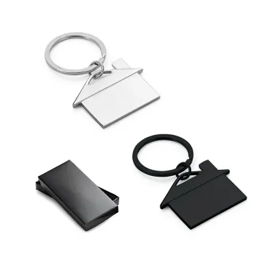 Chaveiro metal formato casa