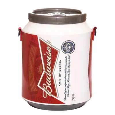 Cooler térmico. Personalização adesivo com impressão digital