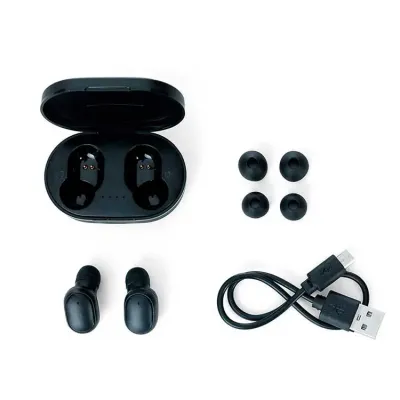 Fone de ouvido bluetooth com case carregador