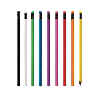 Lápis borracha, em várias cores