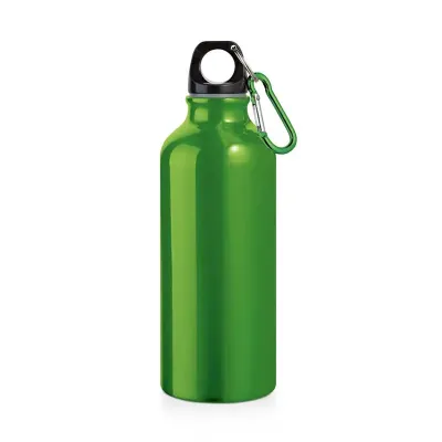 Squeeze Alumínio e AS com mosquetão.  Dimensões: ø66 x 210 mm Capacidade: 500 ml