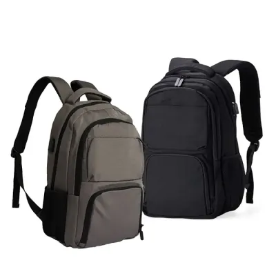 Mochila de poliéster 30 litros com seis compartimentos (2 cores)