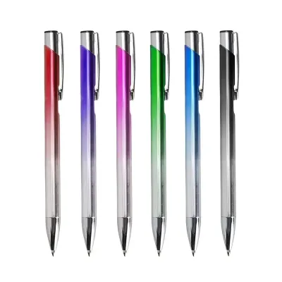 Caneta Metal Degradê: várias cores