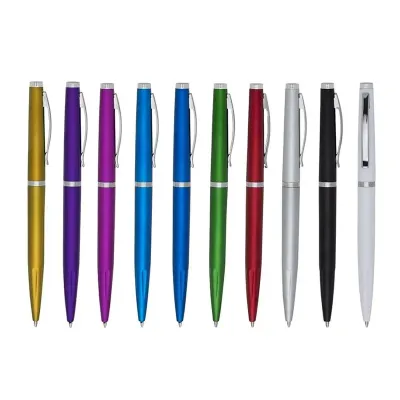 Caneta Plástica: opções de cores
