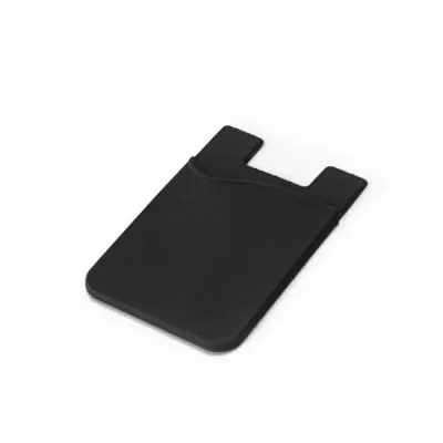 Porta-cartão para celular preto