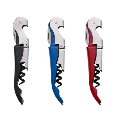 Saca rolha de metal com lâmina de corte