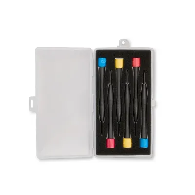 Kit de ferramentas com seis chaves com cabo plástico 