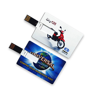 Brindes Qualy - Pen-drive formato cartão