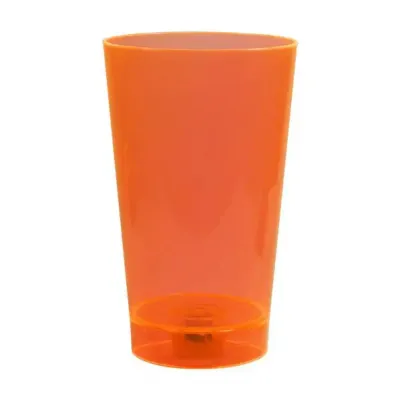 Copo plástico ou acrílico LED laranja