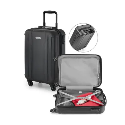 Mala de Viagem Executiva Personalizada Em ABS Com Interior Forrado, Fecho De Segurança Com Senha