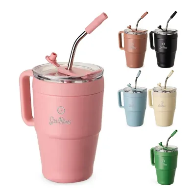 Caneca Térmica Personalizada Inox 600ml XV18968: opções de cores