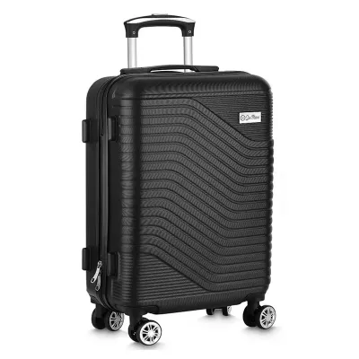 Mala De Bordo Personalizada Em Plástico ABS Com Fecho Por Cadeado, Forro De Poliéster E Quatro Rodas