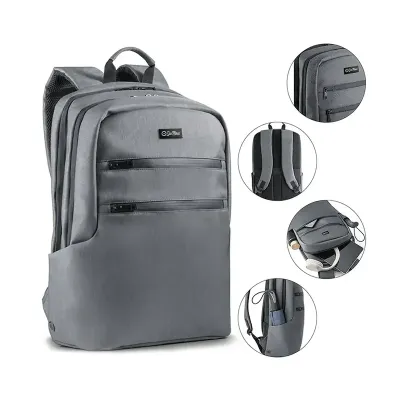 Mochila Personalizada Para Notebook Em Nylon 2Tone impermeável  14 Litros