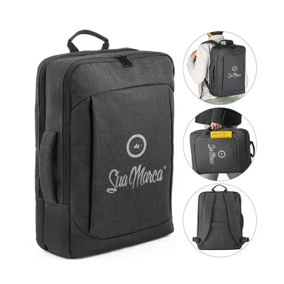 Mochila Personalizada Para Notebook De 600D Com Alça Lateral  14 Litros