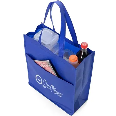 Sacola Personalizada De TNT Azul