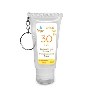Chaveiro Protetor Solar Affinity Sun FPS 30 