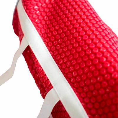 Bolsa esportiva de academia vermelha feita em plástico bolha