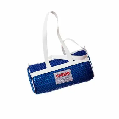 Kit alimentos e bebidas em plástico bolha, press kit personalizado haribo