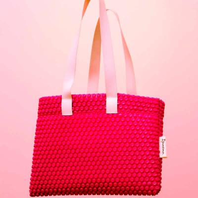 Bolsa personalizada em plástico bolha rosa, personalizada para Ipanema
