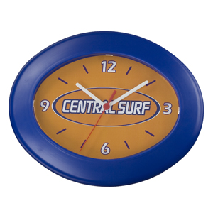 Relógio oval, nas medidas: 24 X 30 cm promocional 