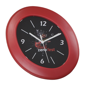 Relógio oval, com 27 cm de diâmetro em cores personalizado