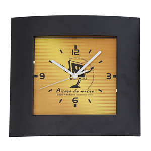 Relógio retangular em várias cores personalizado 