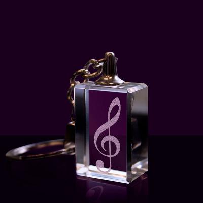 chaveiro em Cristal Óptico 100% translúcida modelo clave