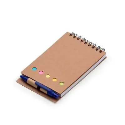 Bloco de anotação com caneta