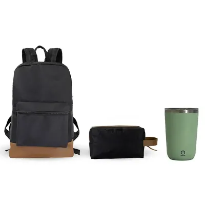 Mochila, Necessaire e Copo Verde