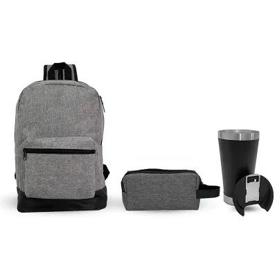 Mochila, Necessaire e Copo Térmico