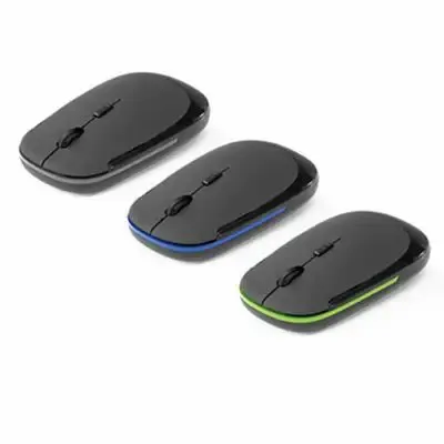 Mouse wireless com acabamento emborrachado