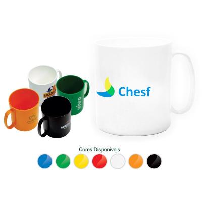 Caneca Plástica Redonda 400ml 1