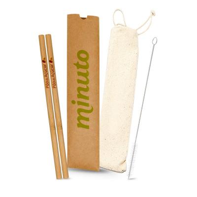 Kit Canudo em Bambu personalizado 1