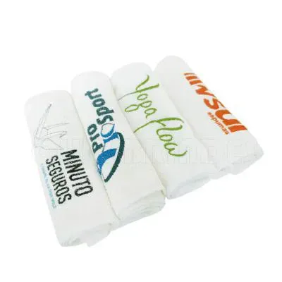 Toalha Fitness, 100% algodão. Disponível em várias cores. Gravação da Logomarca em 1 cor Silk já incluso