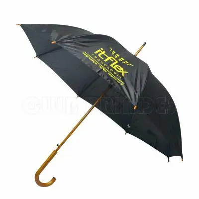 Guarda-chuva colonial longo na cor preto