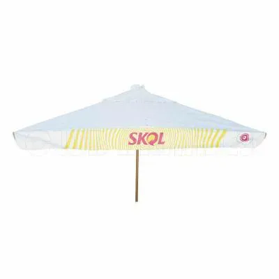 Ombrellone quadrado de madeira personalizado 