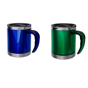 Caneca personalizada em acrílico - Capacidade de 400 ml.