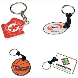 Chaveiro personalizado emborrachado.