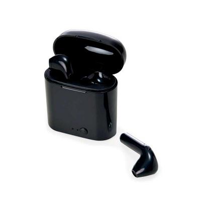 Fone de Ouvido Preto Bluetooth com Case Carregador