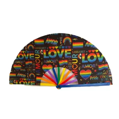 Leque com Hastes  coloridas