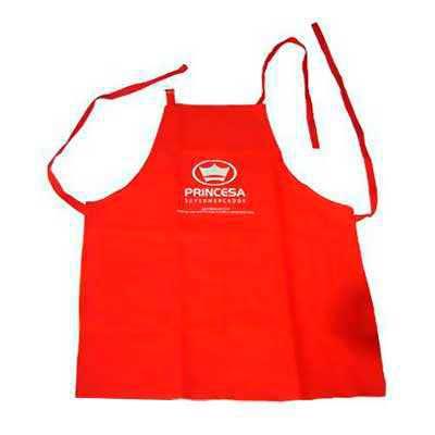 Avental  em brim - tira regulável com fivela 