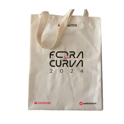Ecobag de algodão cru