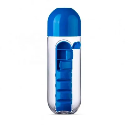 Squeeze Plástico 700ml Porta Comprimido Azul